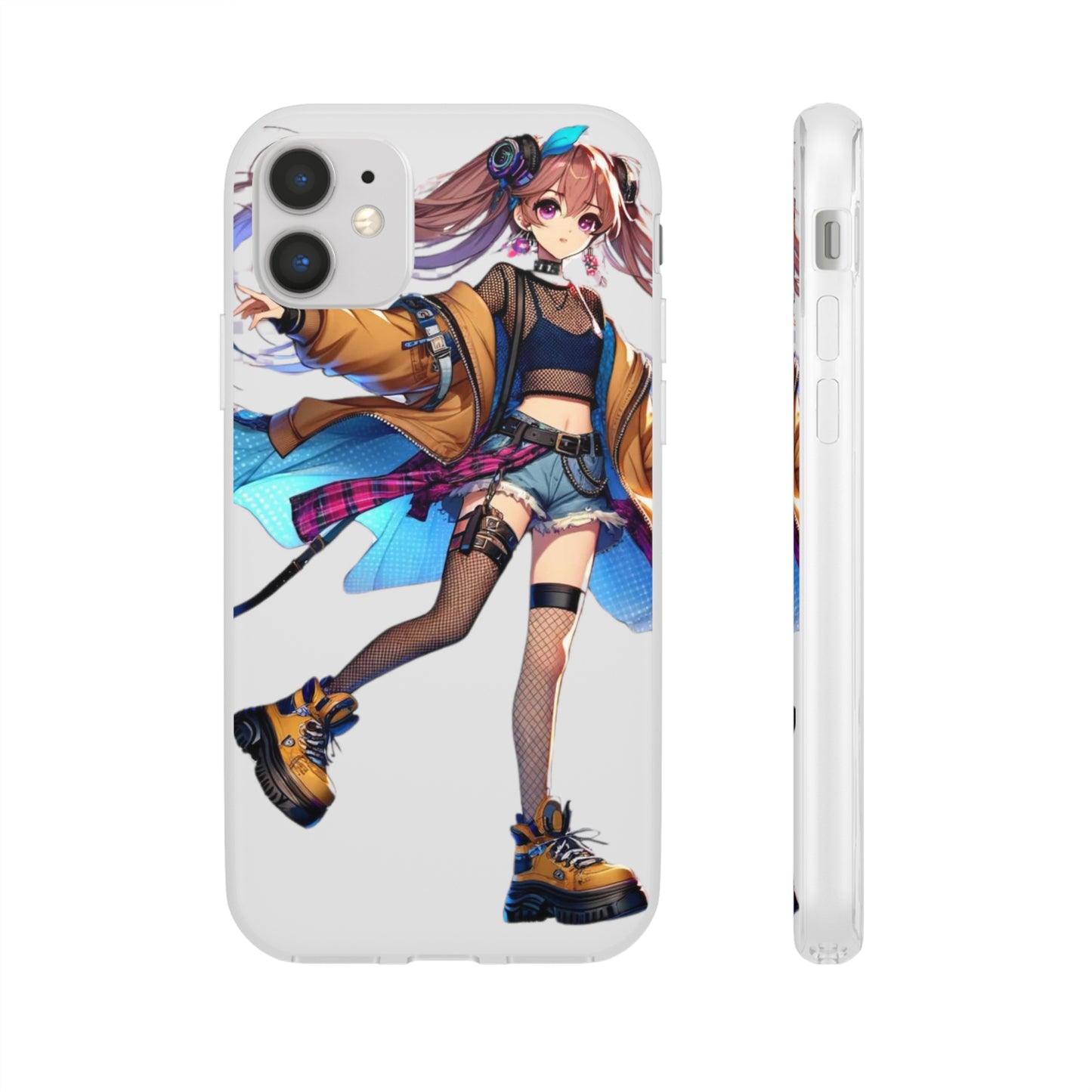 Tokyo Girl Flexi Phone Case Semi-transparent