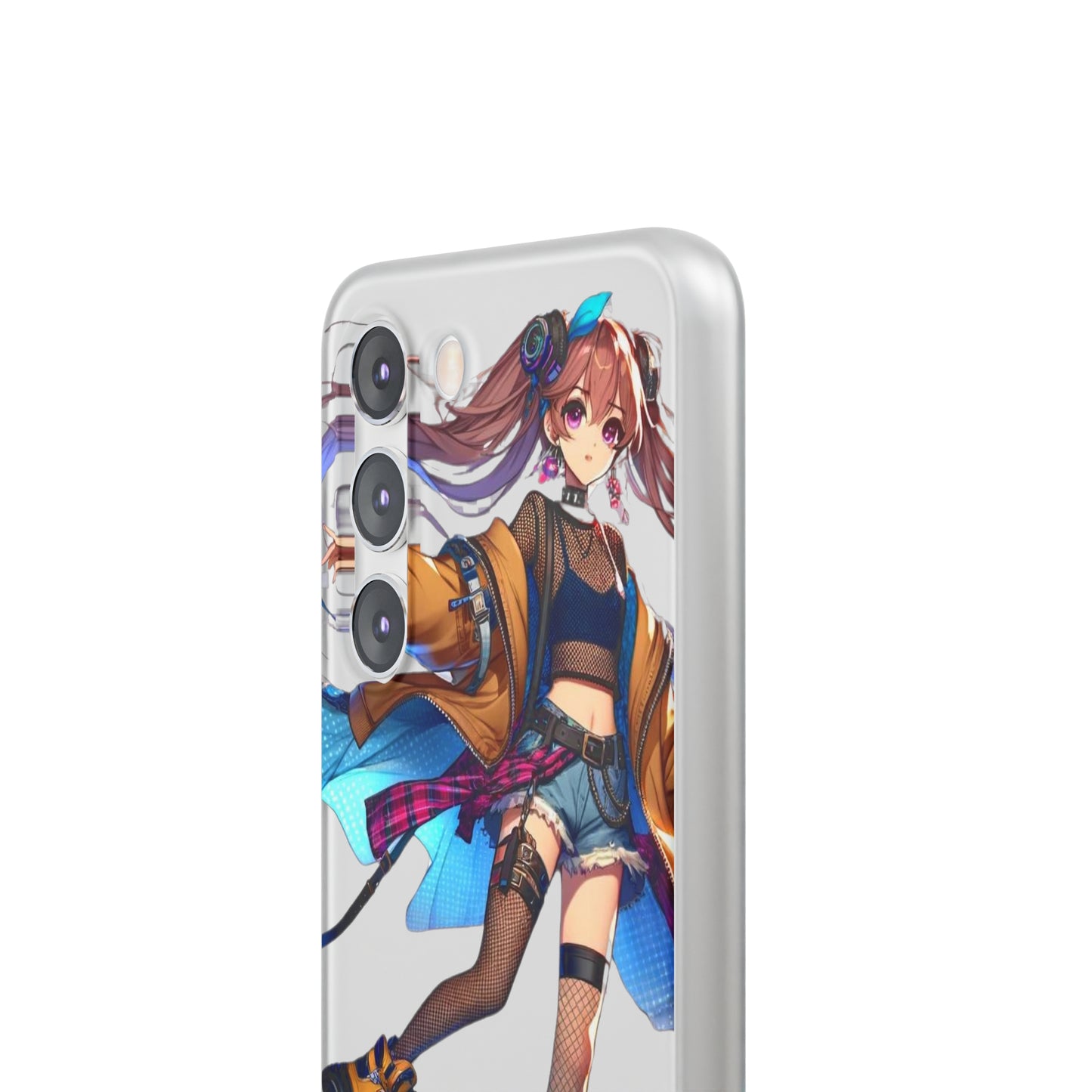 Tokyo Girl Flexi Phone Case Semi-transparent