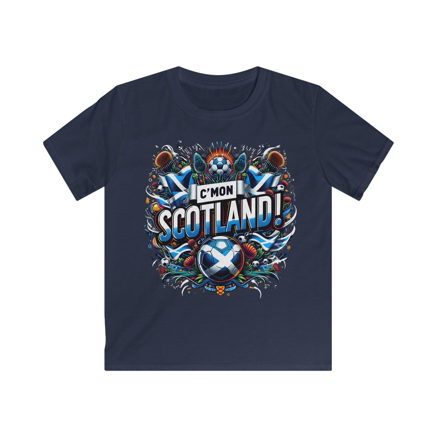 Come on Scotland Kids Soft style T-shirt