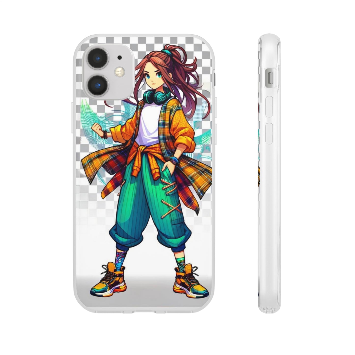 Tokyo Girl Flexi Phone Case Semi-transparent