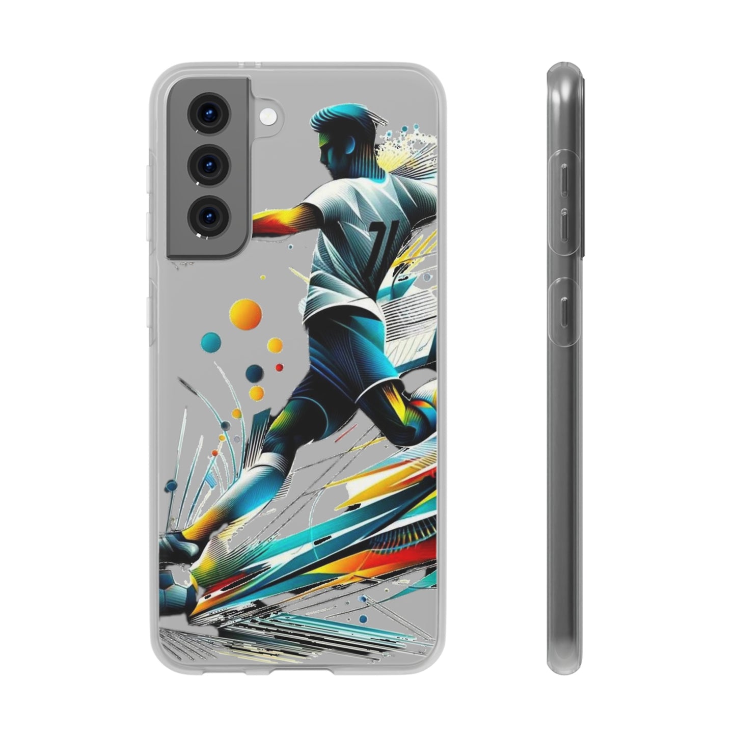 Football Magic Flexi Phone Case Semi-transparent