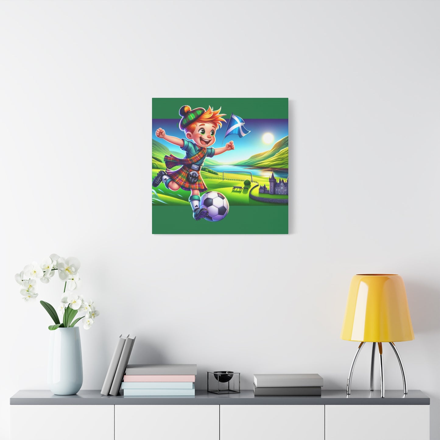 Scottish footballer Matte Canvas, Stretched, 1.25"