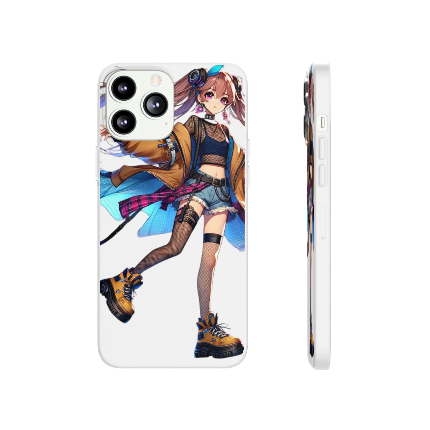 Tokyo Girl Flexi Phone Case Semi-transparent