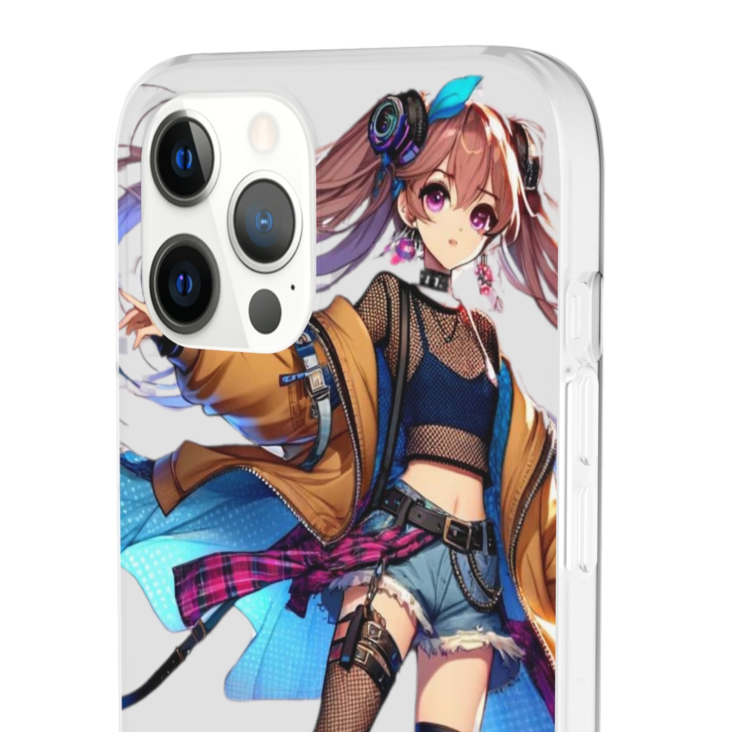 Tokyo Girl Flexi Phone Case Semi-transparent