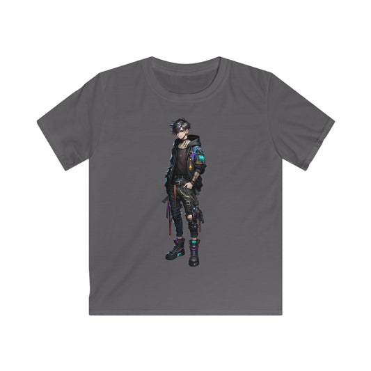 Tokyo Boy Anime T-shirt Charcoal