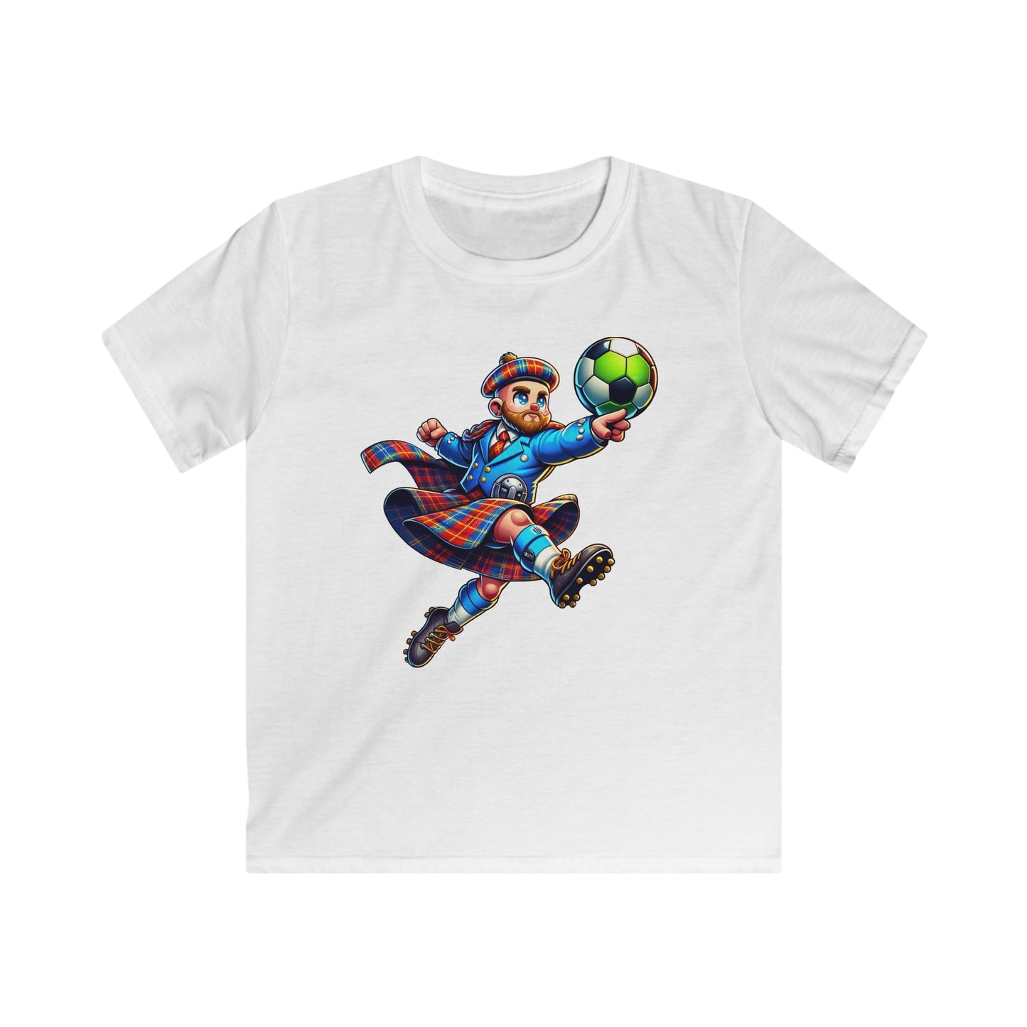 Scottish footballer Kids Soft style T-shirt