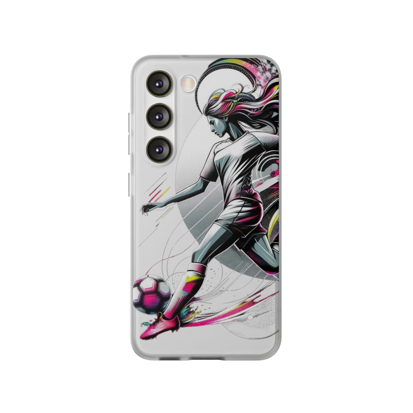 Football Magic Flexi Phone Case Semi-transparent