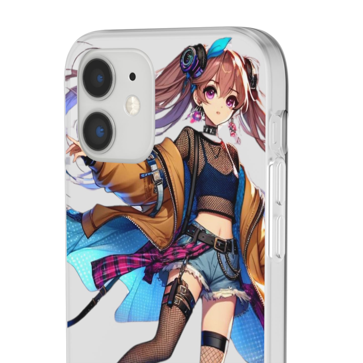 Tokyo Girl Flexi Phone Case Semi-transparent