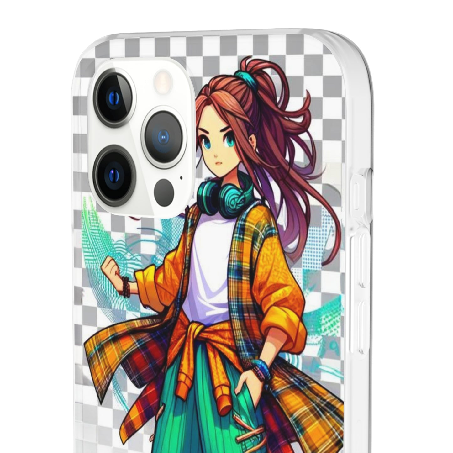 Tokyo Girl Flexi Phone Case Semi-transparent