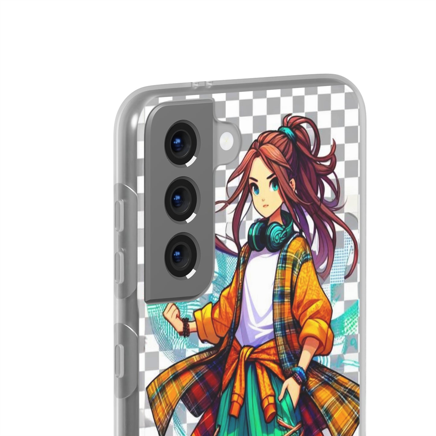 Tokyo Girl Flexi Phone Case Semi-transparent