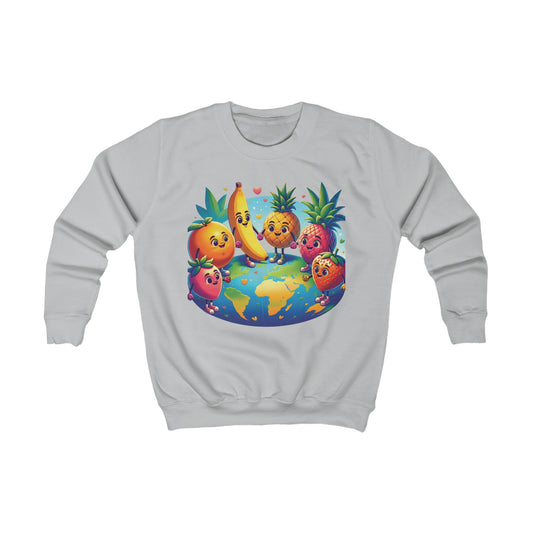 Fruits Around the World Sweatshirt Heather Grey