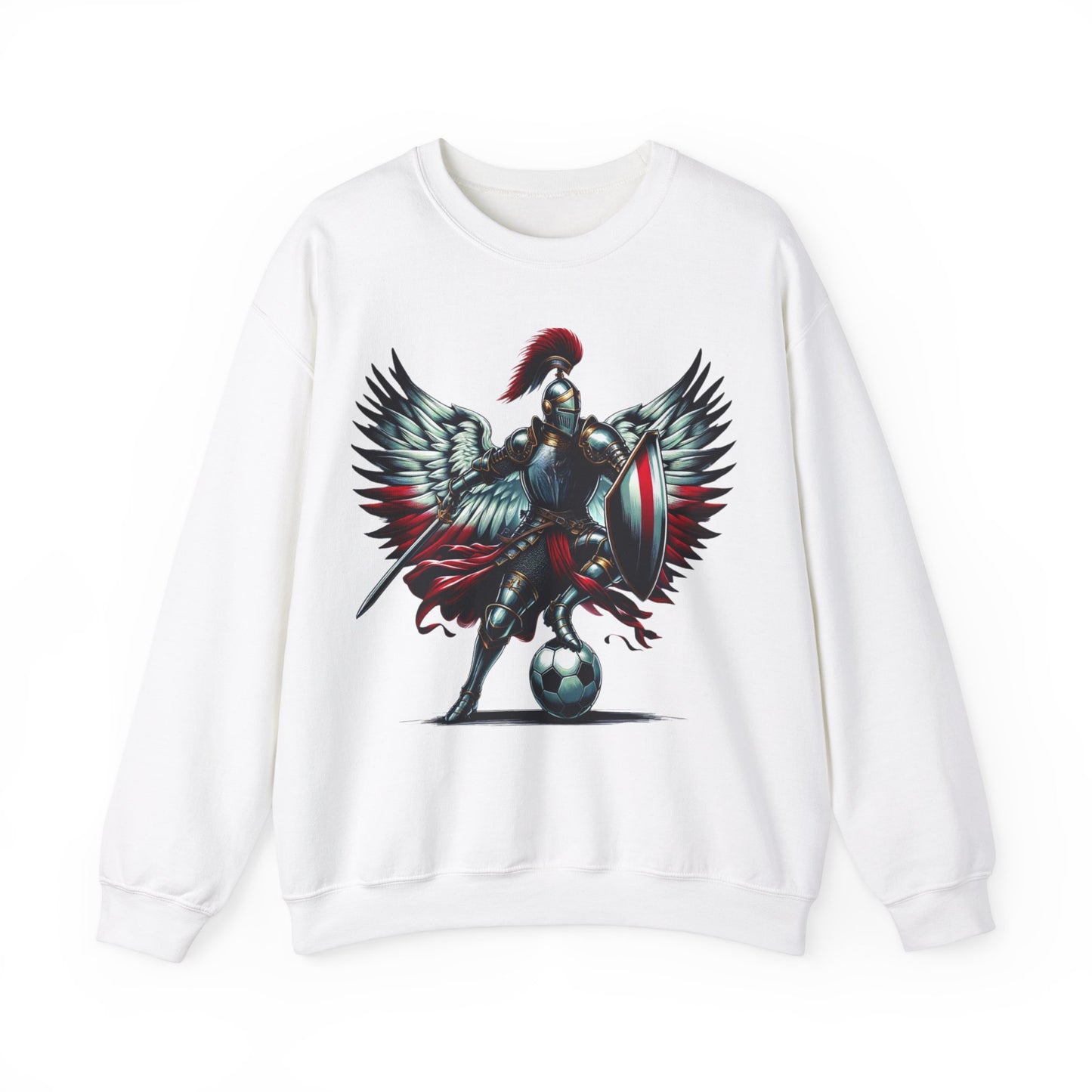 Polish Football Knight Unisex Heavy Blend™ Crewneck Sweatshirt