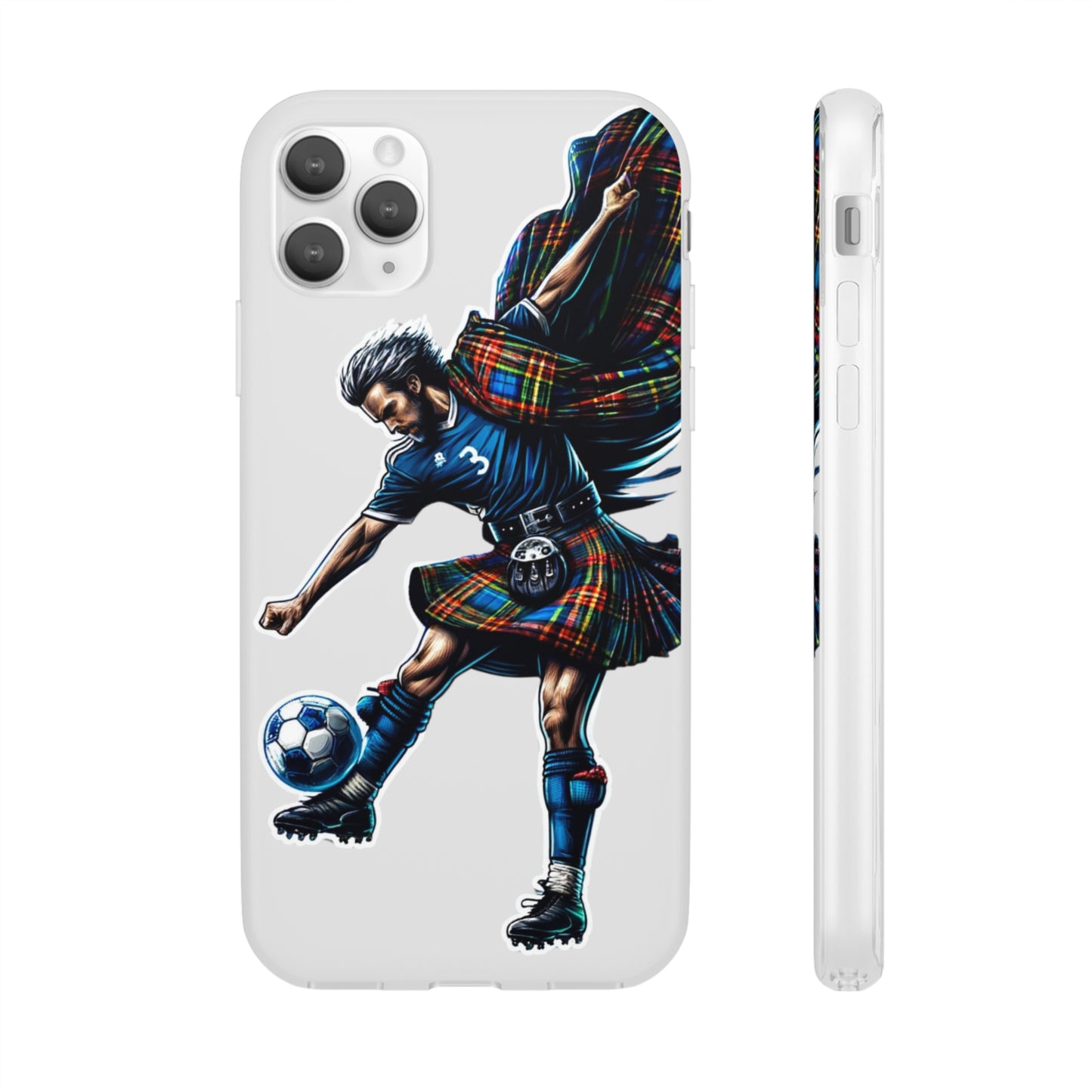 Scottish footballer Flexi Case Semi-transparent