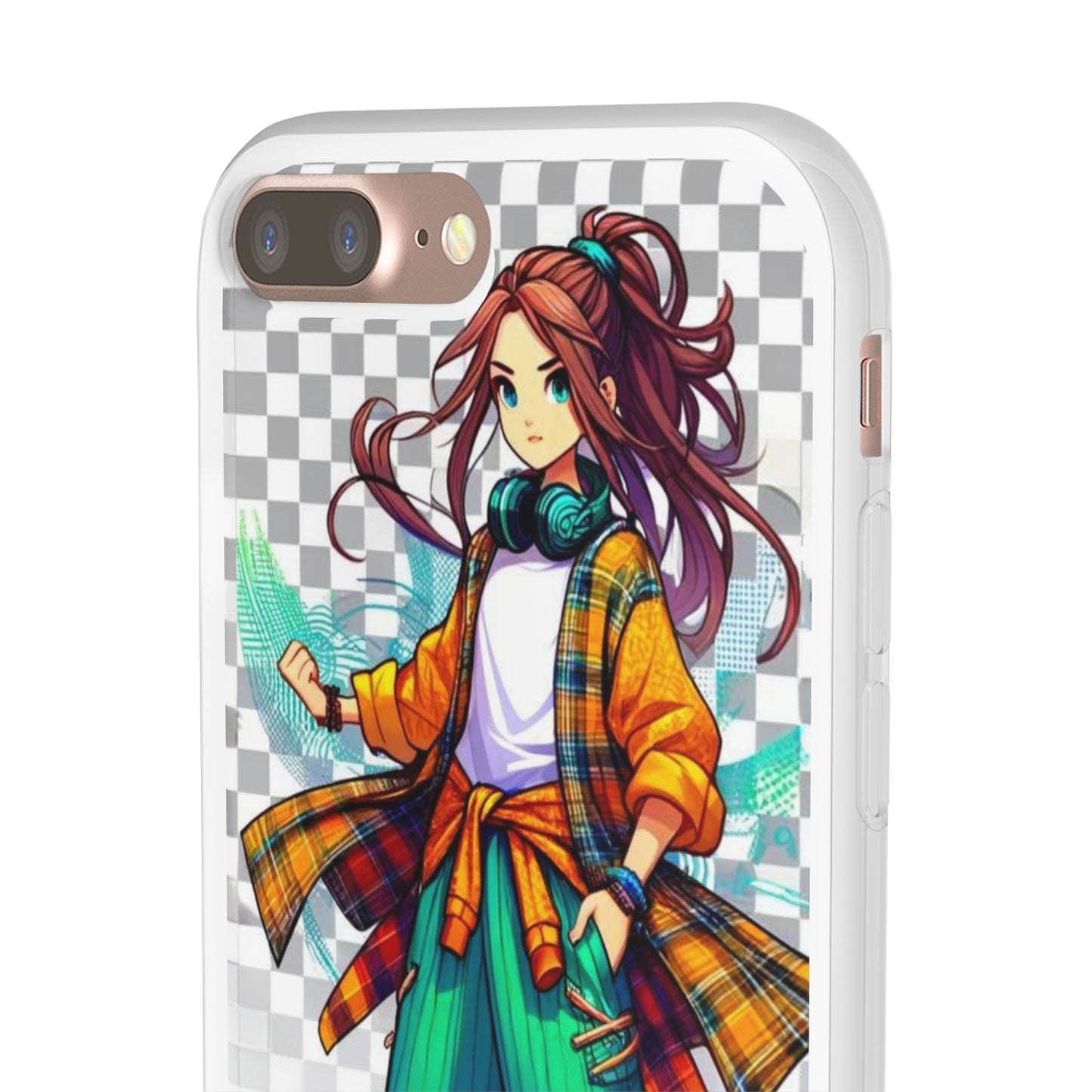 Tokyo Girl Flexi Phone Case Semi-transparent