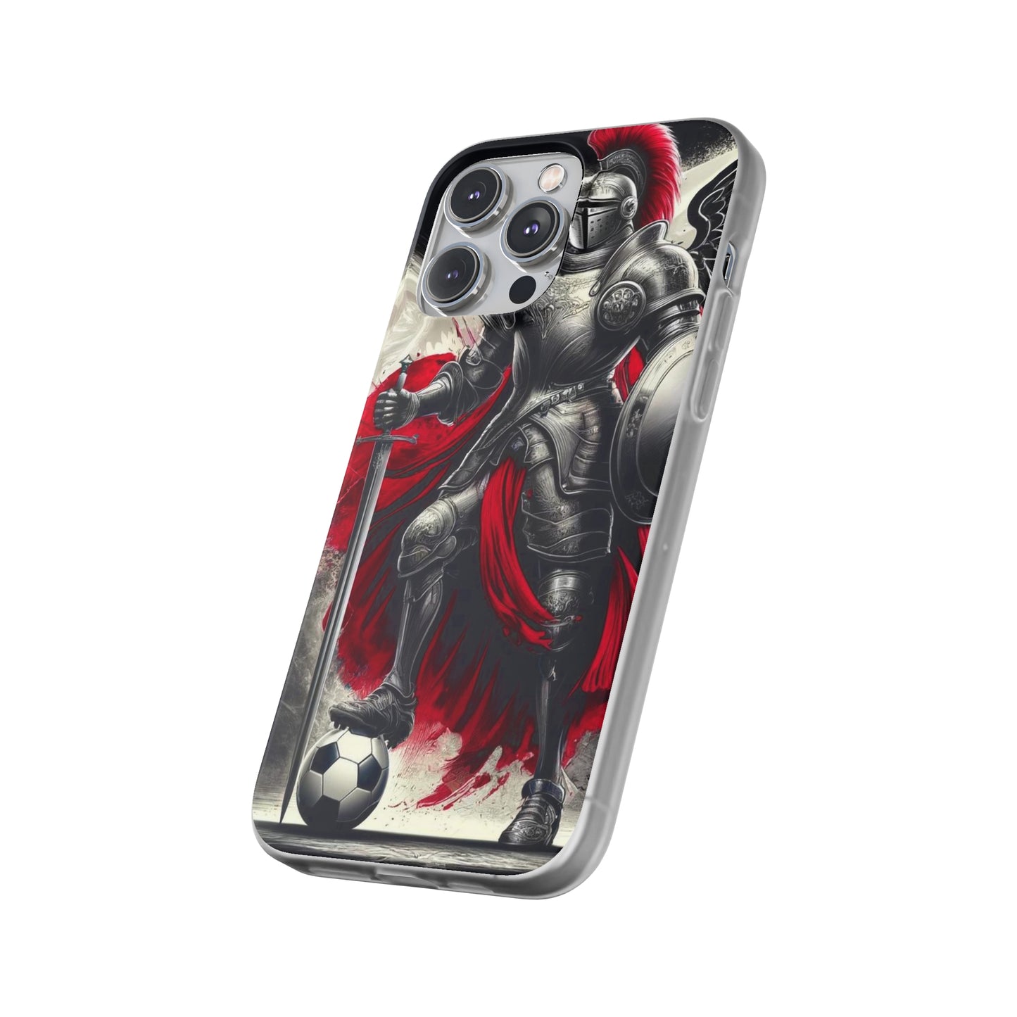 Polish Knight Football Flexi Case Semi-transparent