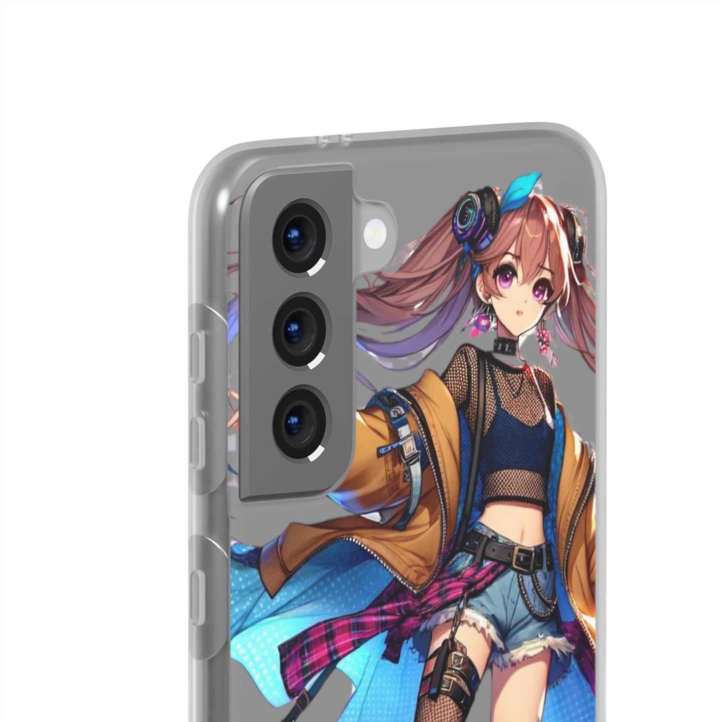 Tokyo Girl Flexi Phone Case Semi-transparent