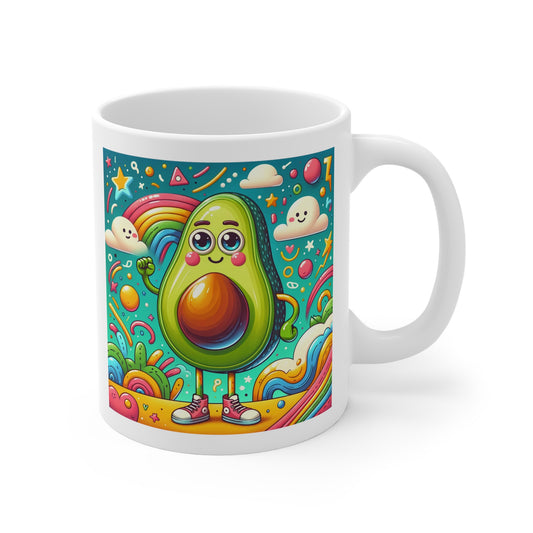 Avocado 11oz White Mug