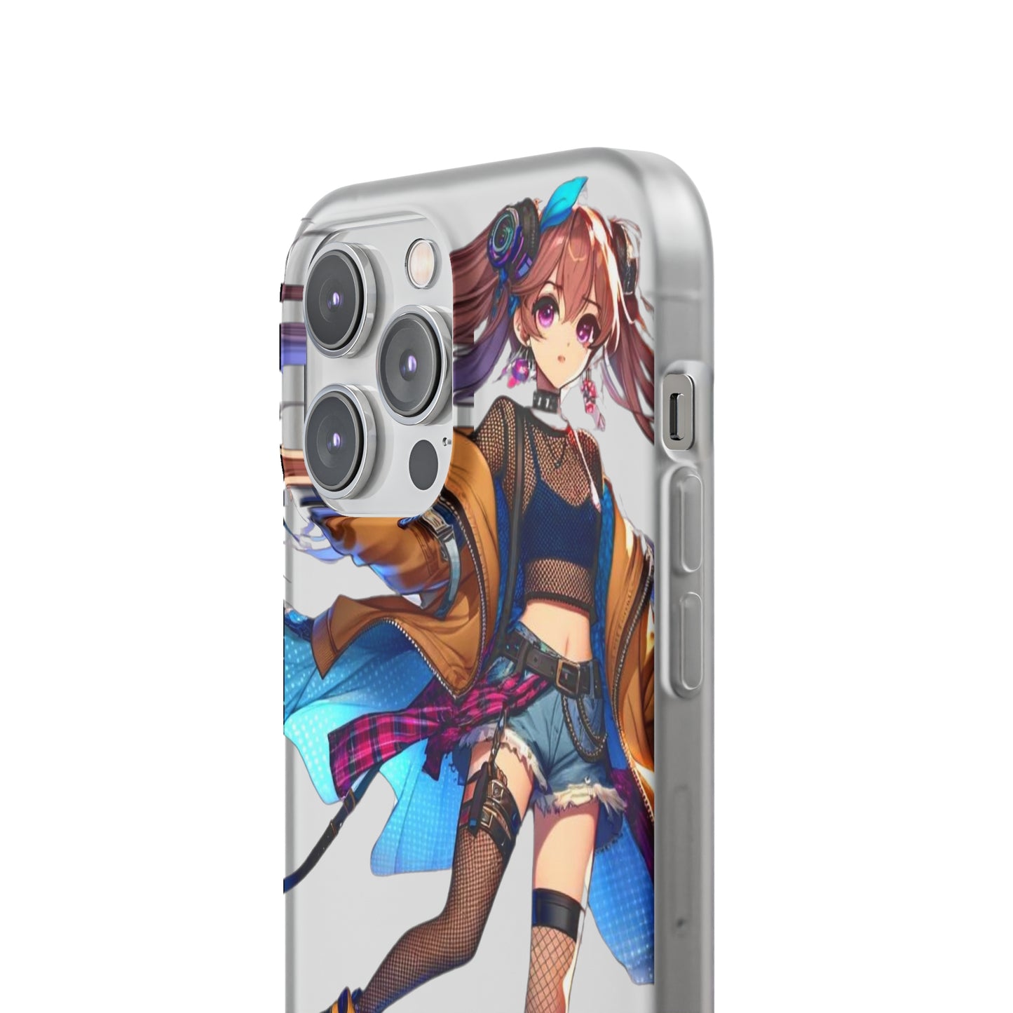 Tokyo Girl Flexi Phone Case Semi-transparent