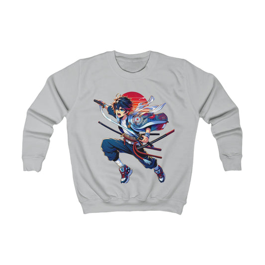 Akimitsu Tokyo Warrior Anime Sweatshirt Heather Grey