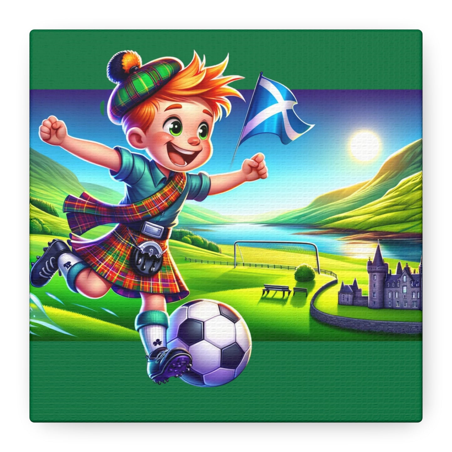 Scottish footballer Matte Canvas, Stretched, 1.25"