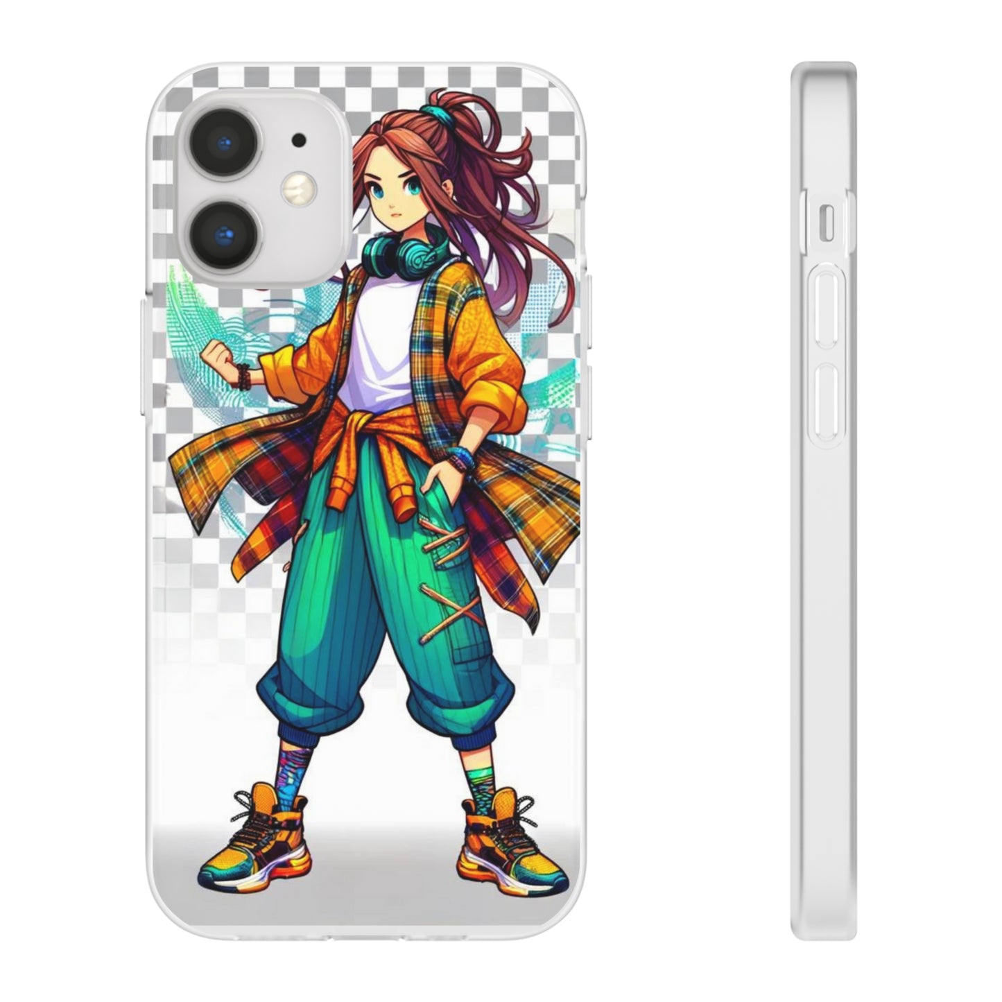 Tokyo Girl Flexi Phone Case Semi-transparent