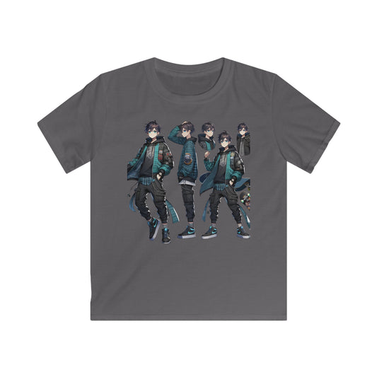 Tokyo Boy Anime T-shirt Charcoal