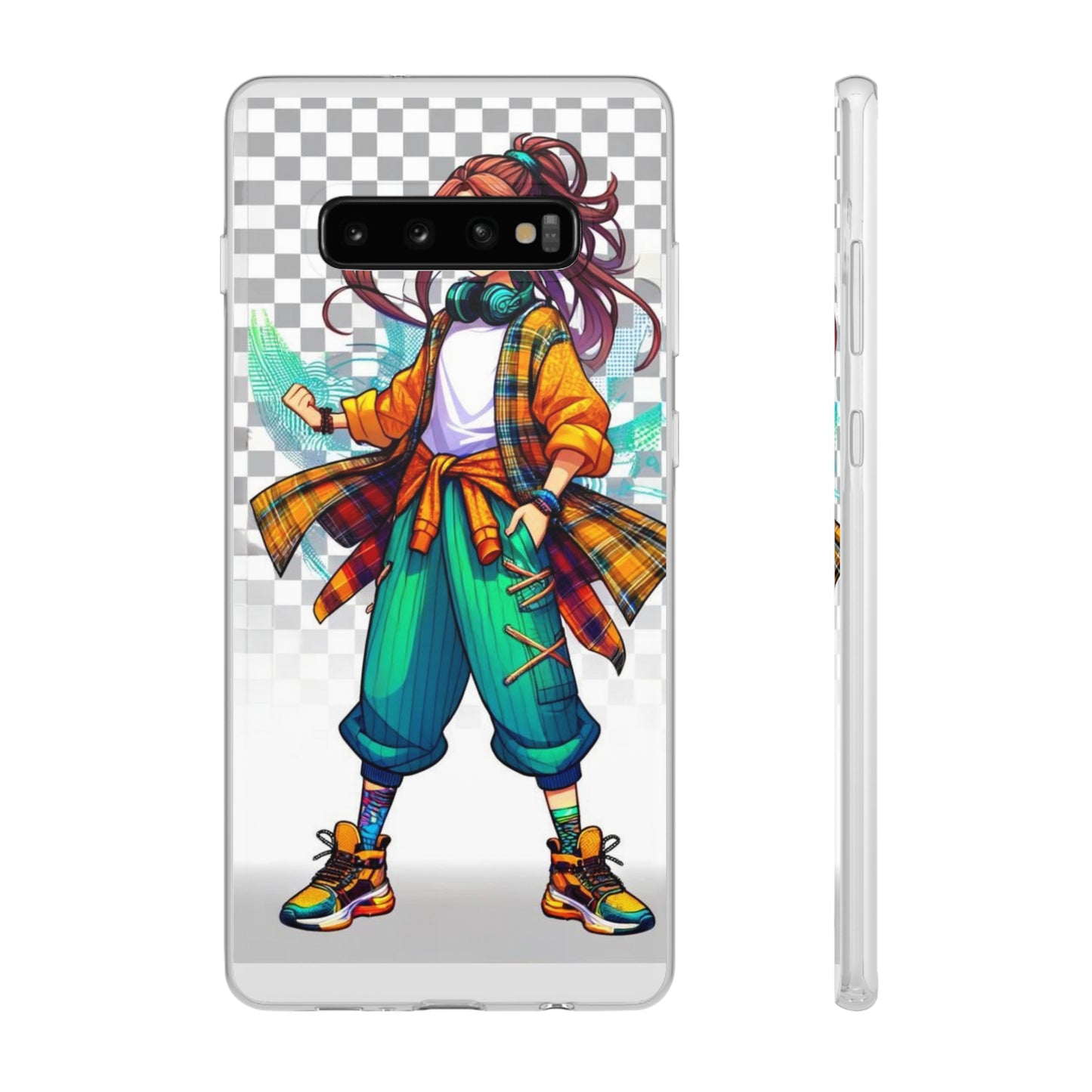 Tokyo Girl Flexi Phone Case Semi-transparent