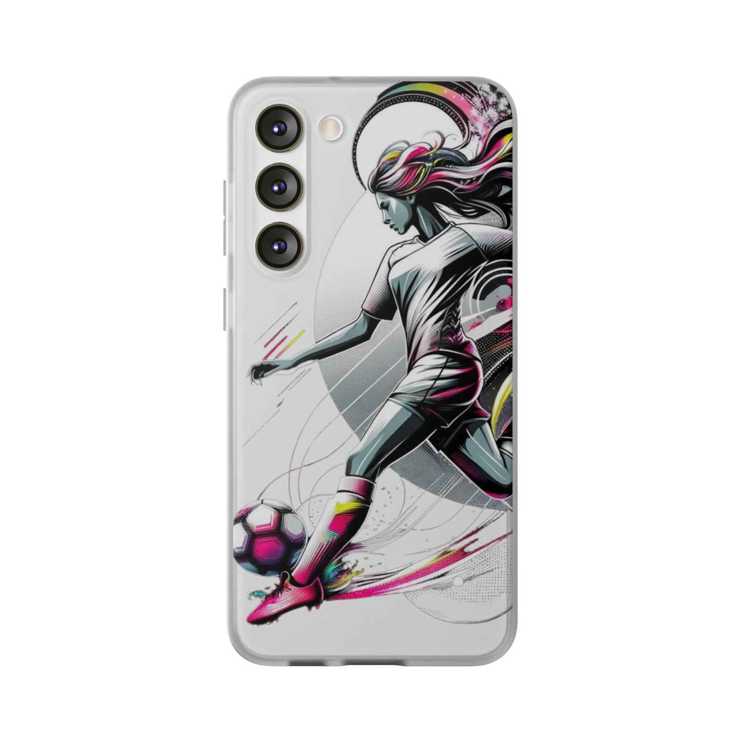 Football Magic Flexi Phone Case Semi-transparent