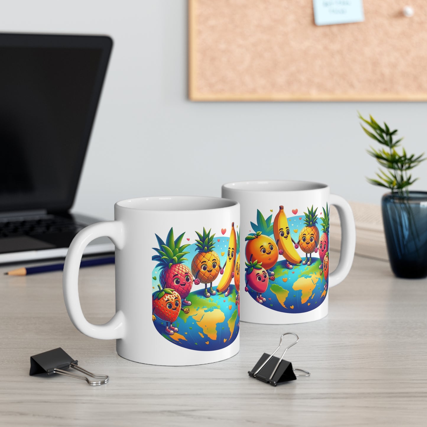 Fruits around the World 11oz White Mug