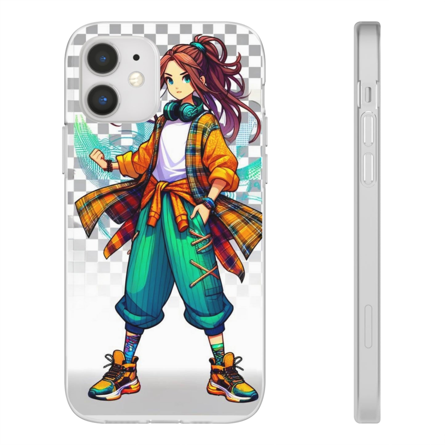 Tokyo Girl Flexi Phone Case Semi-transparent