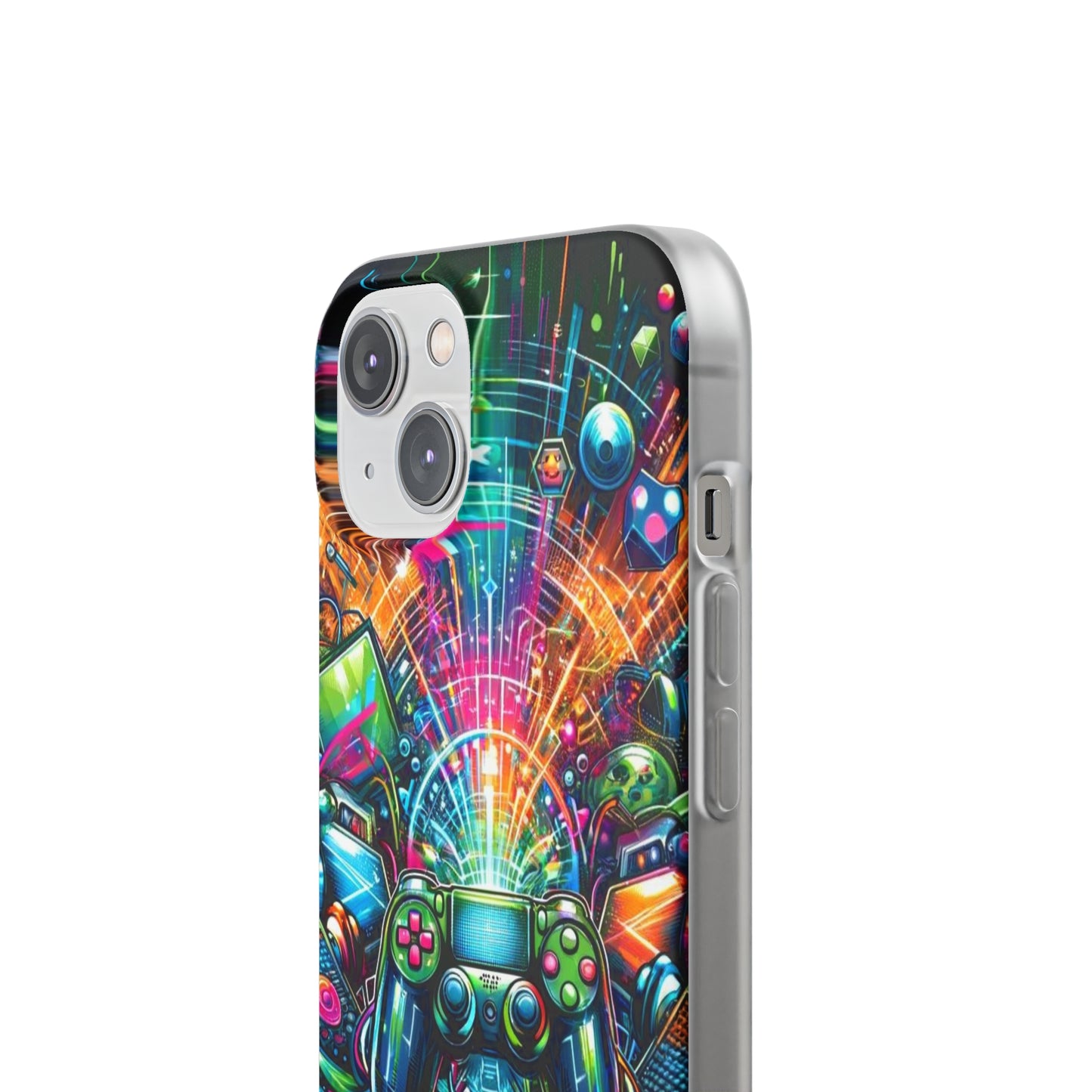 Gaming Flexi Phone Case Semi-transparent