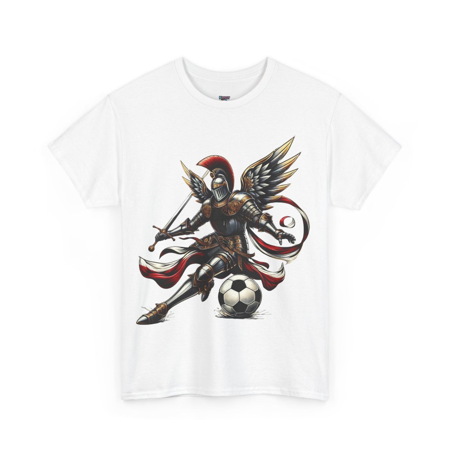 Polish Football Knight Unisex Heavy Cotton T-shirt