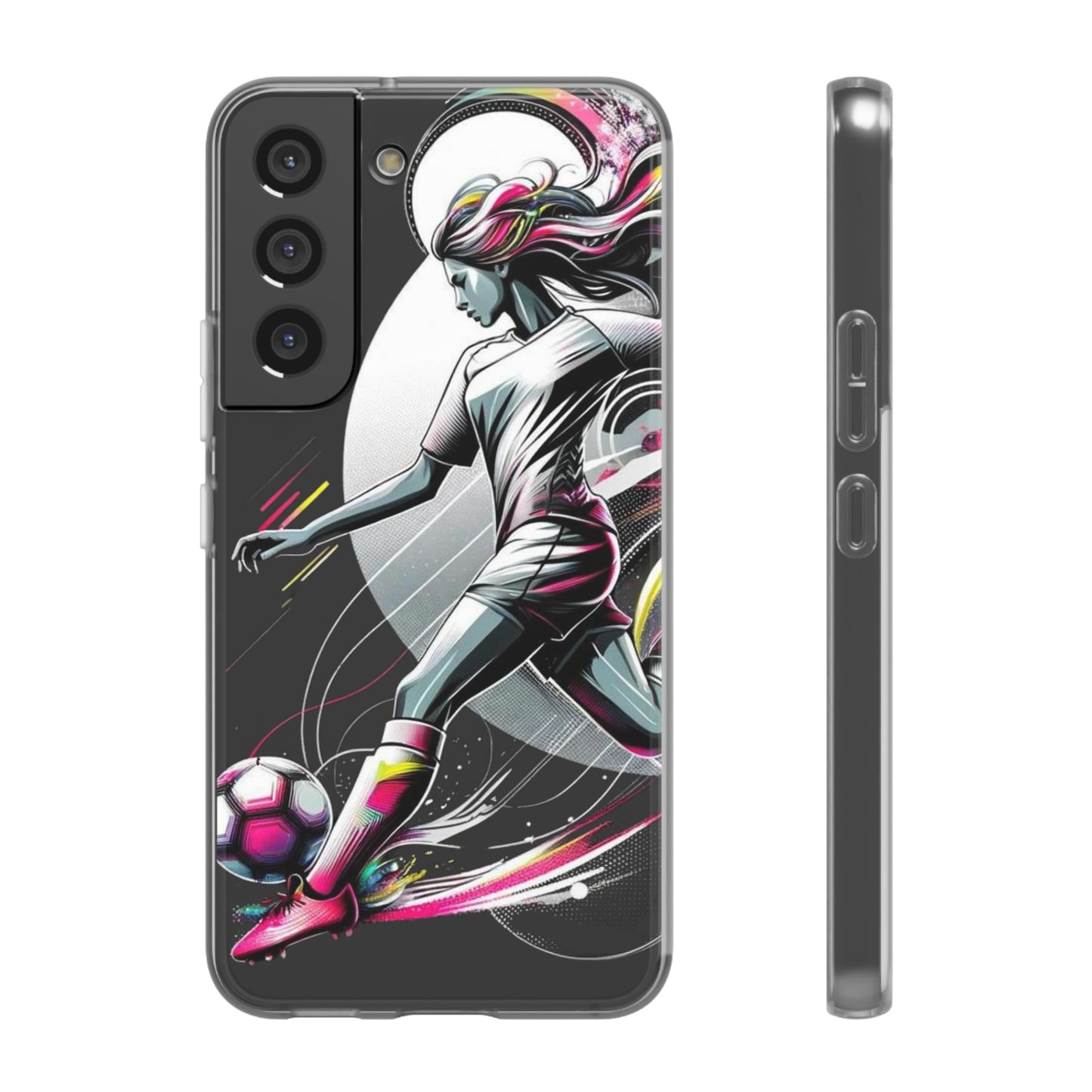 Football Magic Flexi Phone Case Semi-transparent