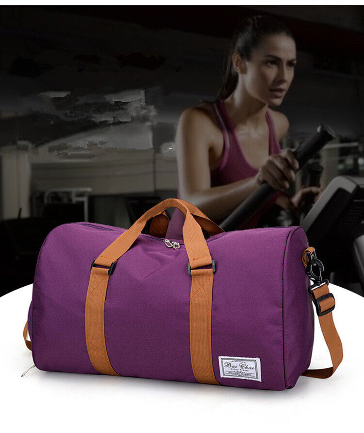 Men & Ladies Sports Duffle Travel Bag Lager Canvas Leisure Work Gym Holidays Bags