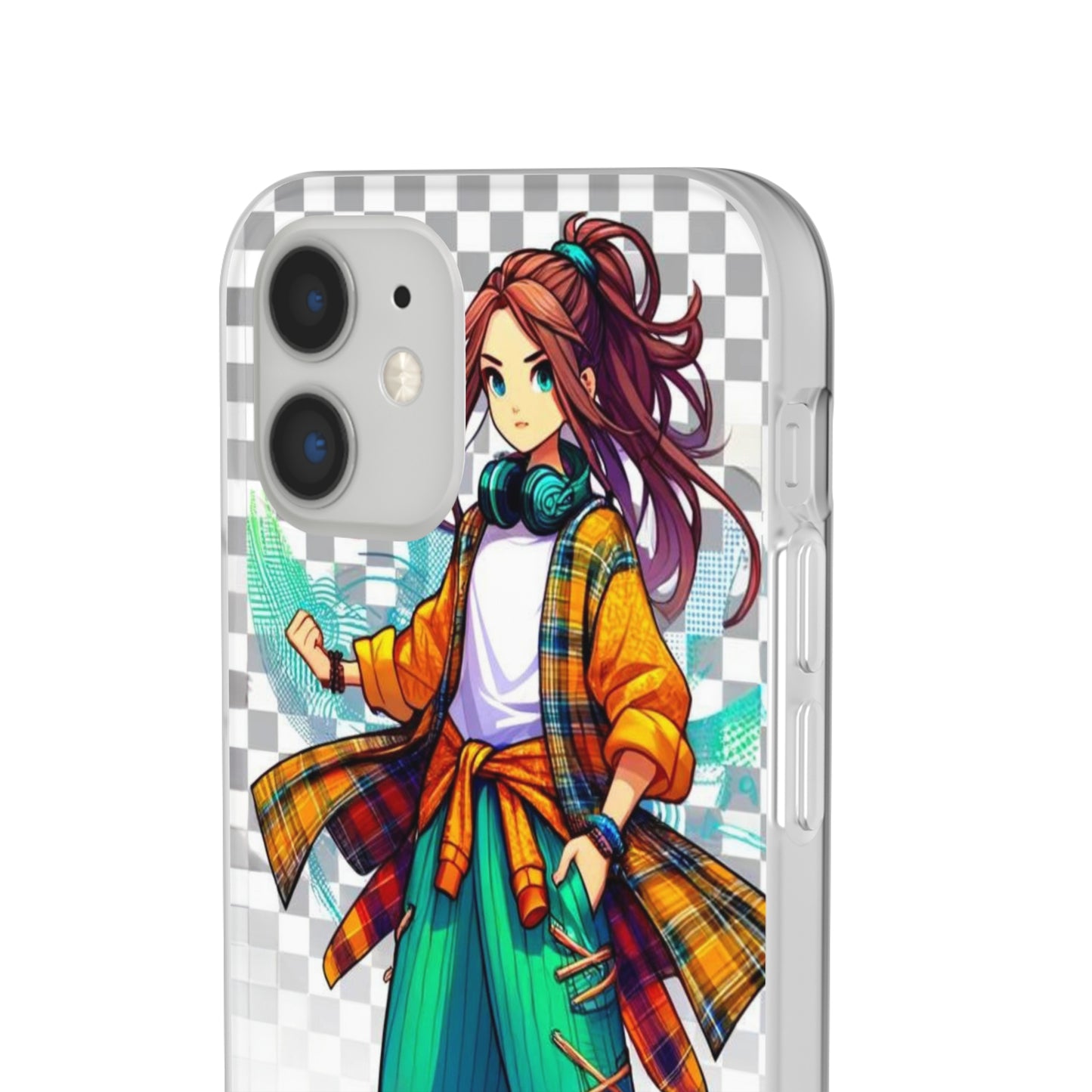 Tokyo Girl Flexi Phone Case Semi-transparent