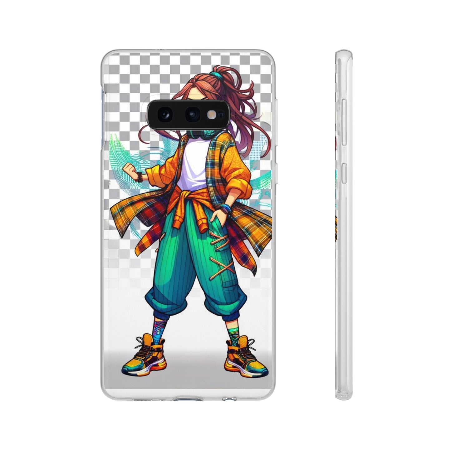 Tokyo Girl Flexi Phone Case Semi-transparent