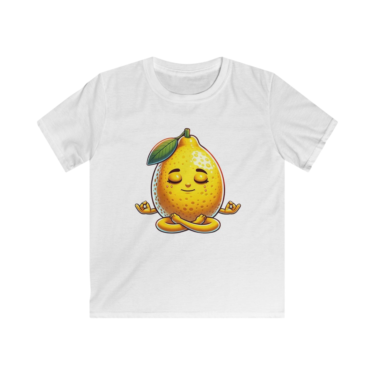 Meditating Lemon T-shirt White