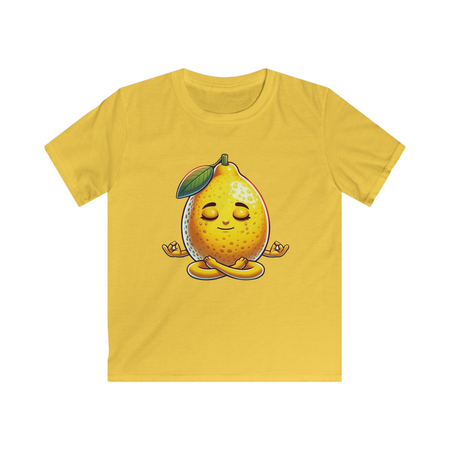 Meditating Lemon T-shirt White