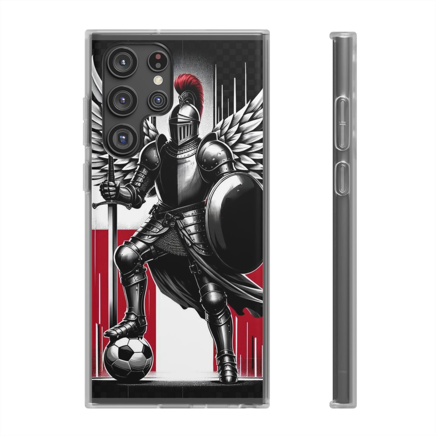 Polish Knight Football Flexi Case Semi-transparent