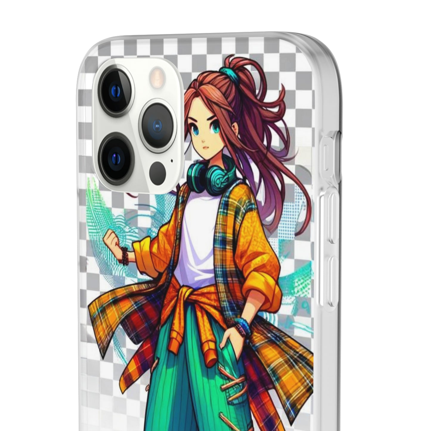 Tokyo Girl Flexi Phone Case Semi-transparent