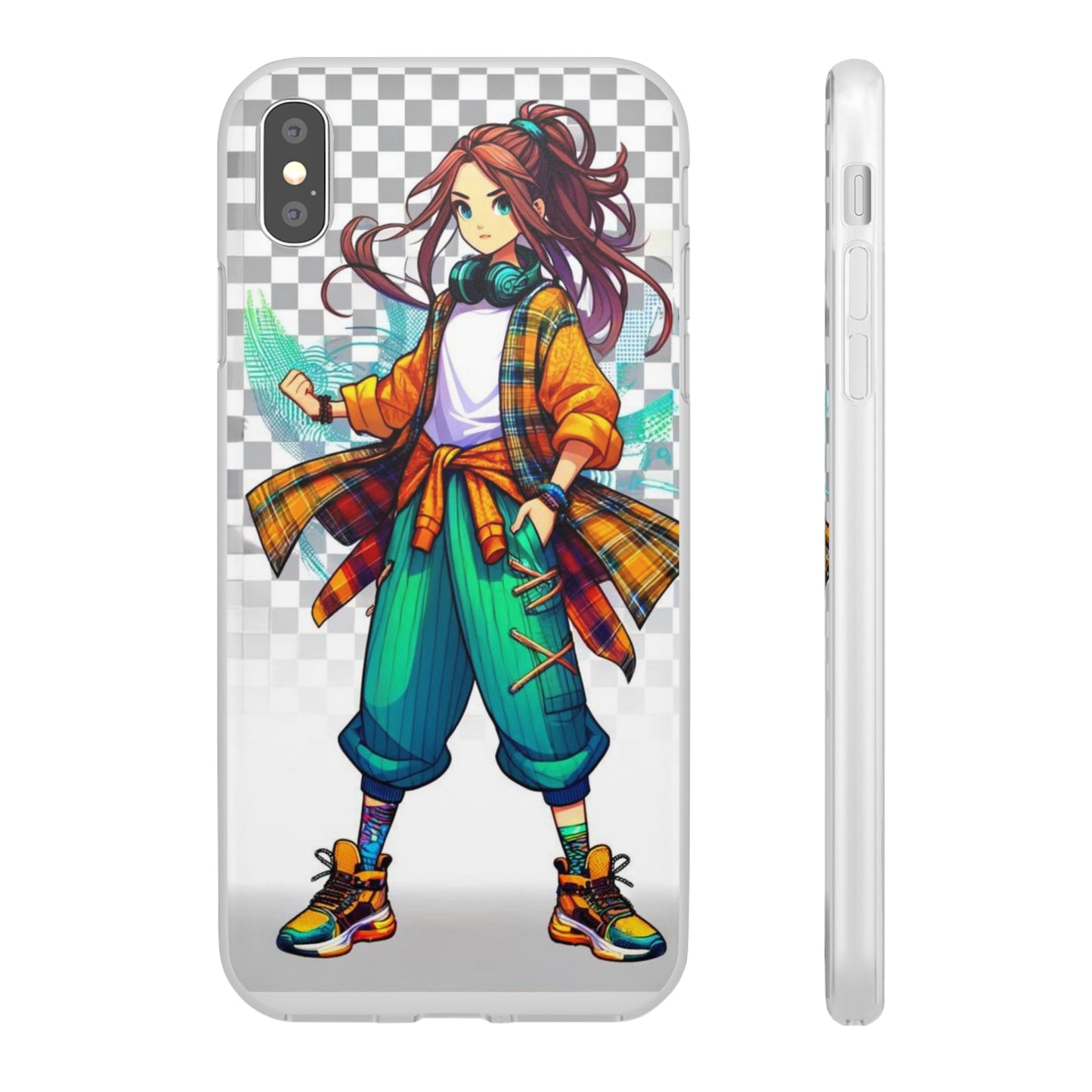 Tokyo Girl Flexi Phone Case Semi-transparent