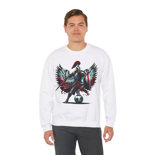 Polish Football Knight Unisex Heavy Blend™ Crewneck Sweatshirt