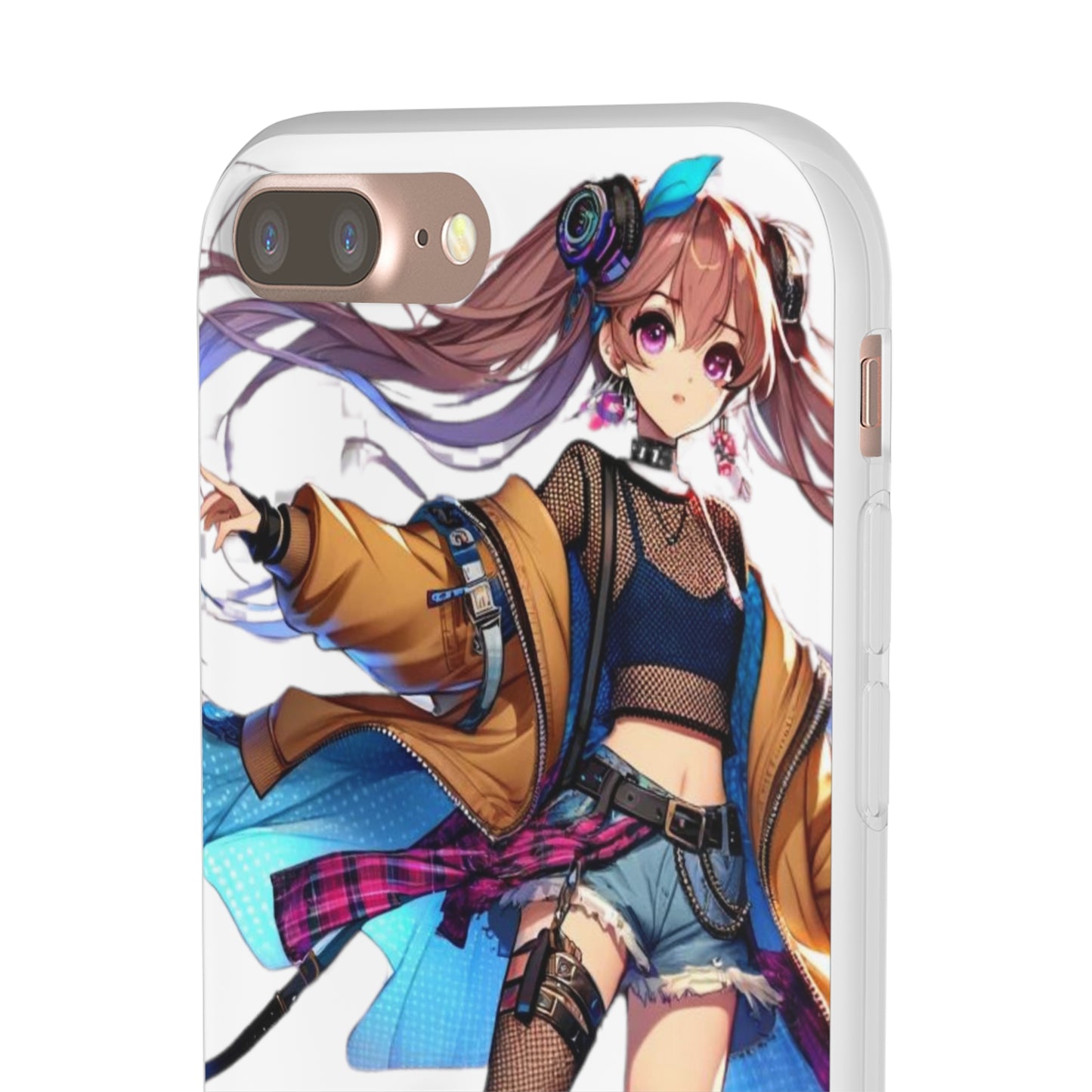 Tokyo Girl Flexi Phone Case Semi-transparent