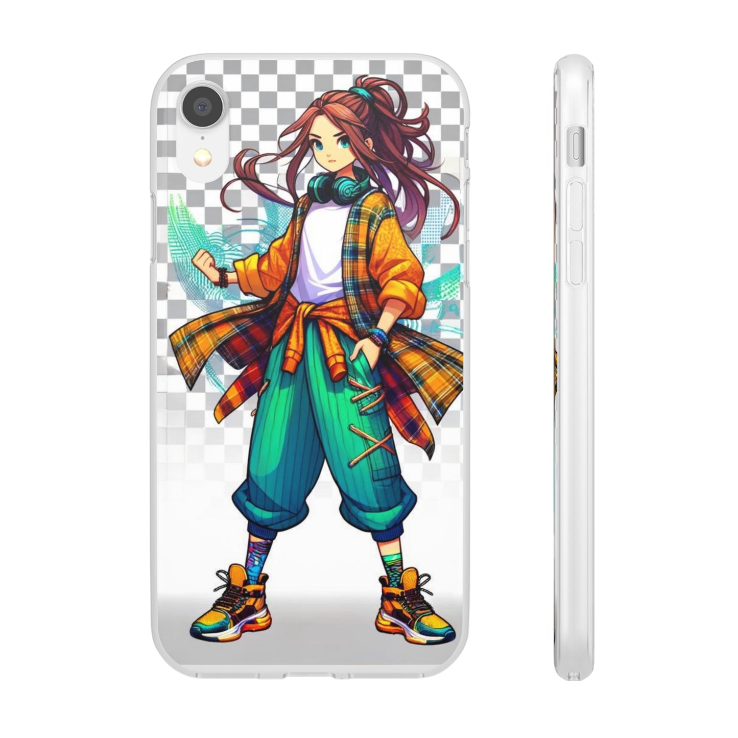 Tokyo Girl Flexi Phone Case Semi-transparent