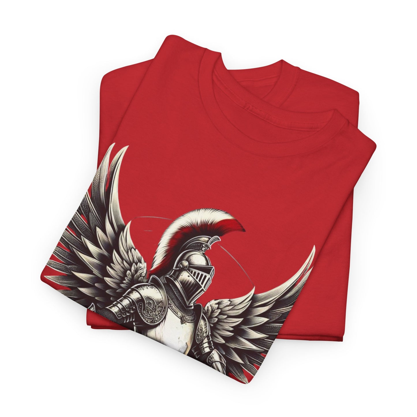 Polish Football Knight Unisex Heavy Cotton T-shirt