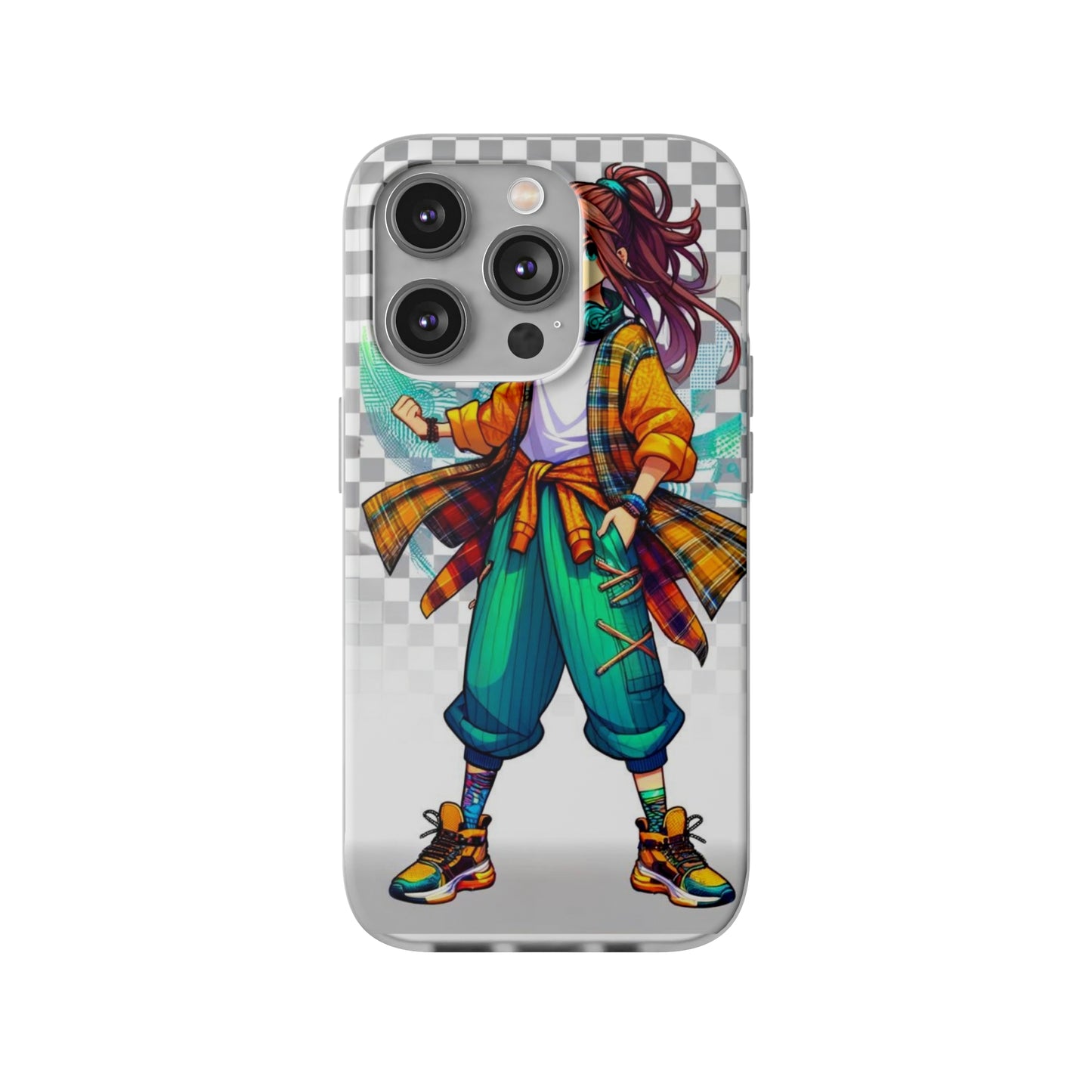 Tokyo Girl Flexi Phone Case Semi-transparent