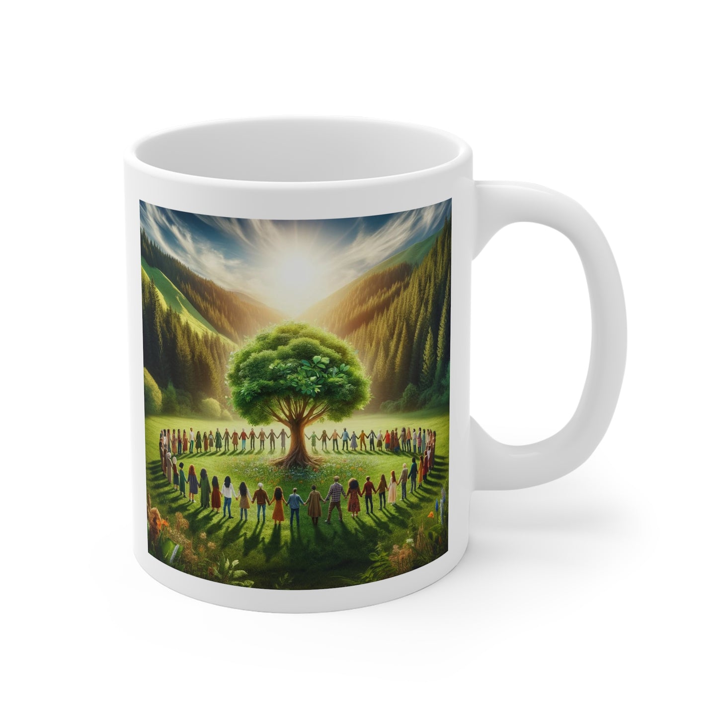 Circle of Life 11oz White Mug