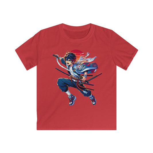 Akimitsu Tokyo Warrior Anime T-shirt Red