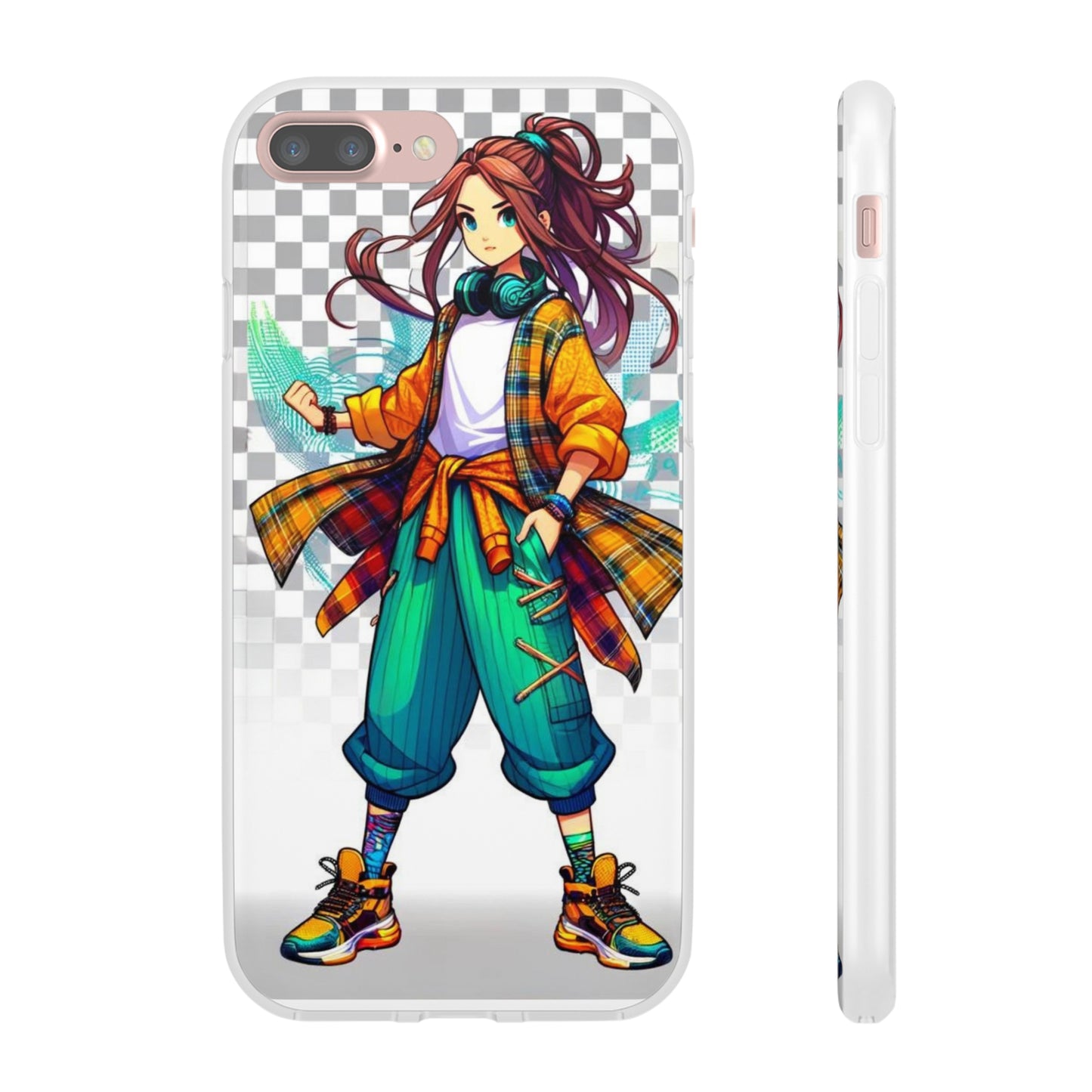 Tokyo Girl Flexi Phone Case Semi-transparent