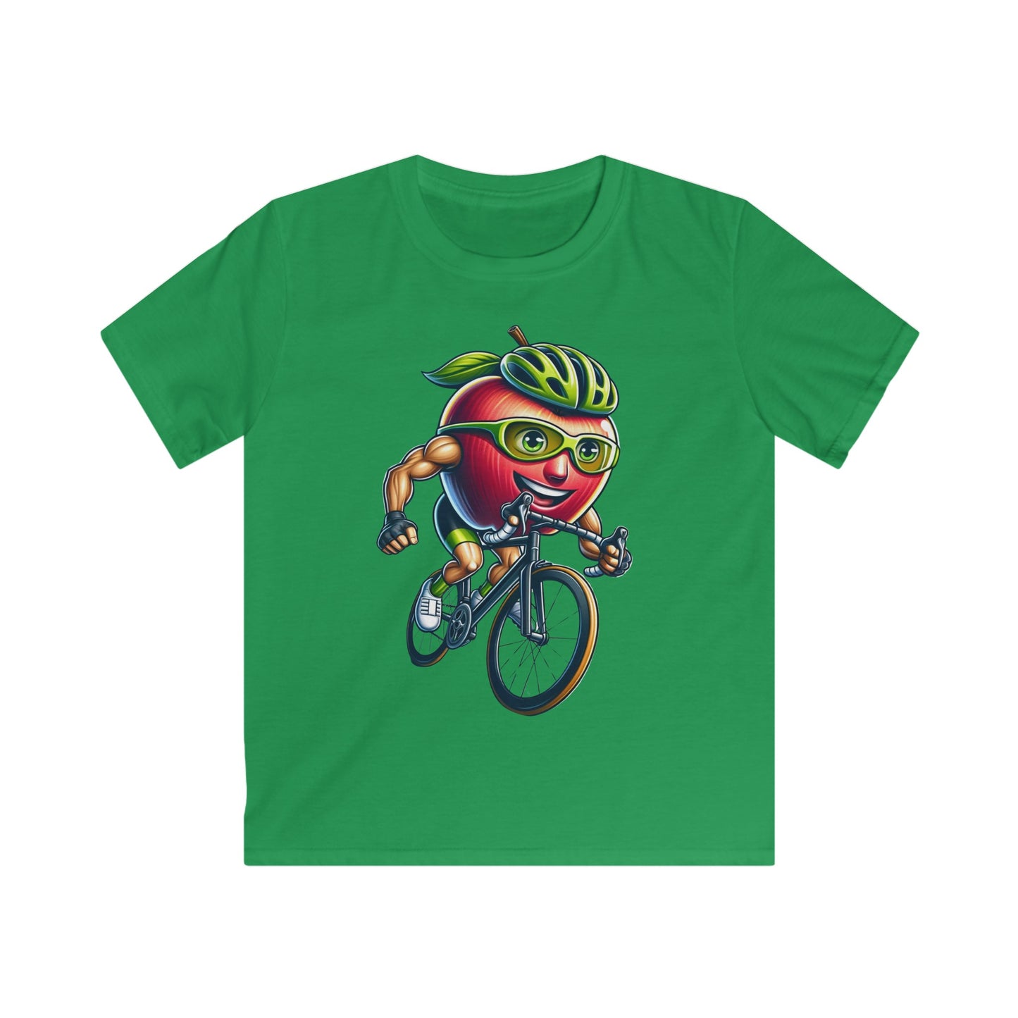 Cycling apple T-shirt Green